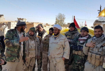 أعضاء من لجنة الإرشاد والتعبئة يشاركون المقاتلين بصولاتهم البطولية لطرد “داعش” من القرى المحيطة بتلعفر غرب الموصل