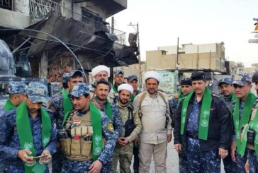 لجنة الإرشاد تشارك الشرطة الاتحادية بتحرير منطقة النبي شيث في مركز الموصل