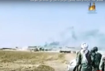 بالفديو .. مبلغو لجنة الارشاد والتعبئة يصدون تعرض لداعش في الجانب الايمن من الموصل