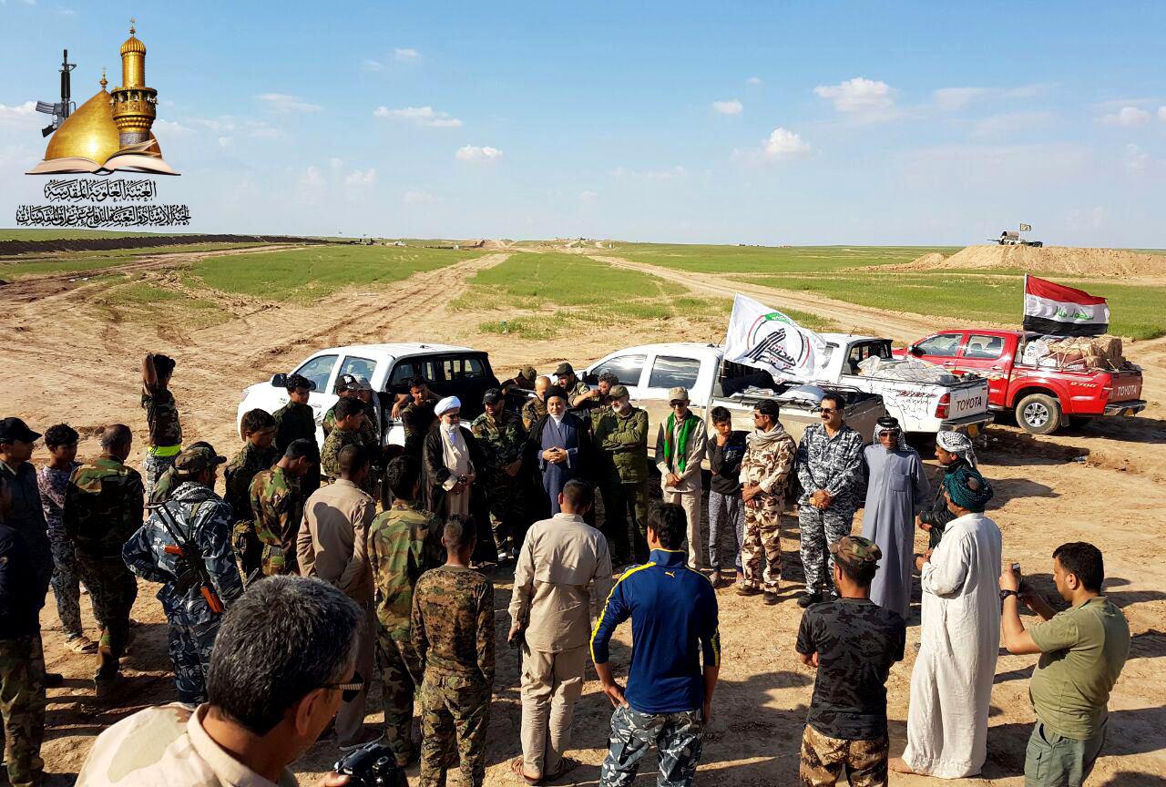 معتمدو المرجعية ومبلغو الحوزة العلمية في لجنة الارشاد و موكب جديدة الشط من ديالى يتسابقون لتقديم كل أنواع الدعم المعنوي واللوجستي والقتالي للمجاهدين غرب الموصل لجنة الإرشاد والتعبئة
