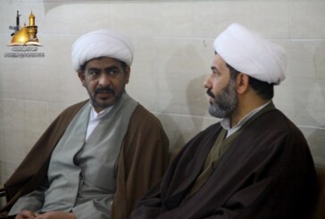 أمين عام العتبة العسكرية المقدسة يزور مقر لجنة الارشاد والتعبئة للدفاع عن عراق المقدسات