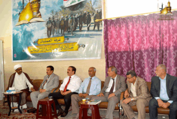 مدير دائرة صحة النجف الأشرف يزور مقر لجنة الإرشاد والتعبئة للدفاع عن عراق المقدسات