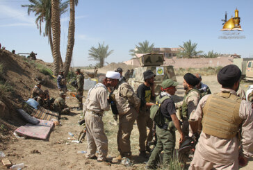 زيارة رئيس لجنة الإرشاد والتعبئة للدفاع عن عراق المقدسات والوفد المرافق له لمحور الفلوجة في قاطع البوشجل
