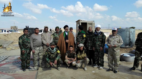 ملبو الفتوى المقدسة في سامراء وغرب الموصل لمبلغي لجنة الإرشاد والتعبئة: نعاهد المرجعية بالمرابطة على سواتر الحق حتى طرد آخر داعشي من أرض العراق  