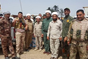 باشراف لجنة الإرشاد موكب من اهالي ديالى يقدم دعمه اللوجستي لقوات الحشد الشعبي والاجهزة الامنية في حقول علاس بمحافظة صلاح الدين