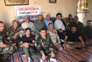 باشراف لجنة الإرشاد .. قافلة من الدعم اللوجستي لأهالي بغداد توزع على قوات الحشد الشعبي شمال محافظة صلاح الدين