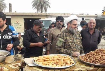 معتمد المرجعية الدينية العليا المبلغ في لجنة الارشاد مع مجاهدي مدينة بلد يشاركون بتحرير منقطة القائم ويوزعون الدعم اللوجستي لقوات الحشد الشعبي والقوات الامنية  المرابطة على الحدود مع سوريا