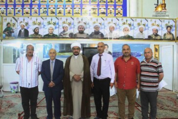 مسؤول لجنة الارشاد والتعبئة يستقبل وفد من جامعة الكوفة للتدوال بموضوع النصب التذكاري للشهداء الملبين لنداء الفتوى المباركة للمرجعية الدينية العليا للدفاع عن العراق ومقدساته