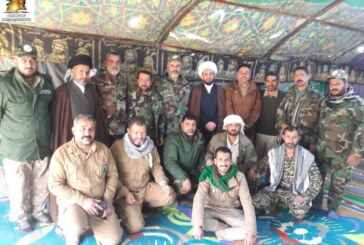 مبلغو لجنة الإرشاد والتعبئة يتفقدون قوات الحشد الشعبي في حزام بغداد، وينقلون سلام ودعاء المرجعية الدينية، ويبينون المسائل الشرعية الابتلائية