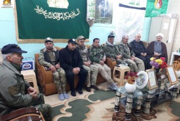 عملاً بتوجيهات المرجعية الدينية ..  لجنة الإرشاد والتعبئة تتفقد المجاهدين في فرقة العباس(ع) في قاطع مدينة بلد بمحافظة صلاح الدين، وتقدم الدعم اللوجستي وتحث المقاتلين بالقيام بواجبهم اتجاه الوطن ومقدساته