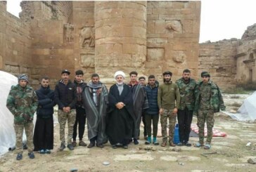 لجنة الإرشاد والتعبئة تنقل سلام وتوجيهات المرجعية الدينية للمجاهدين في لواء أنصار المرجعية في قاطع عمليات الحضر، وتقدم الدعم اللوجستي للمقاتلين